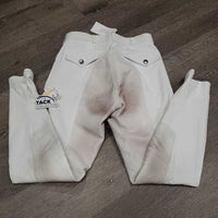 Full Seat Breeches *gc, stained, dingy, seam puckers, older?
