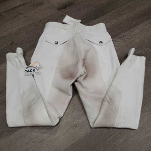 Full Seat Breeches *gc, stained, dingy, seam puckers, older?