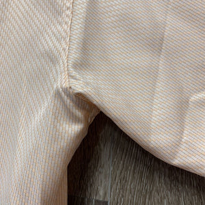 SS Show Shirt, attached snap collar *gc, clean, threads, older, snags, wavy & seam puckers