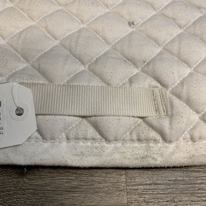 Quilted Dressage Pad, emb *gc, clean, stains, mnr hair, pilly, sm tears