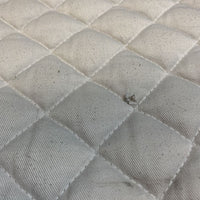 Quilted Dressage Pad, emb *gc, clean, stains, mnr hair, pilly, sm tears
