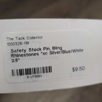 Safety Stock Pin, Bling Rhinestones *xc
