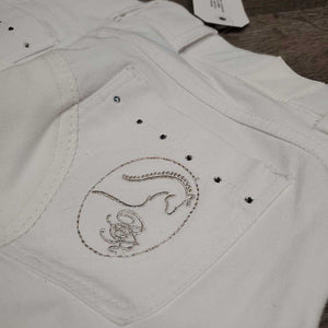 Full Seat Breeches, Bling *vgc, mnr seat stains, seam puckers