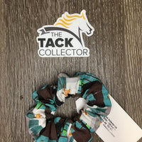 "Barnyard" Cotton Hair Scrunchie, tag *new