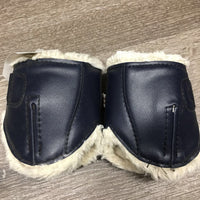 Open Front & Hind Boots, Fleece, clasps *fair, older, clean, thin edges, loose threads
