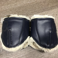 Open Front & Hind Boots, Fleece, clasps *fair, older, clean, thin edges, loose threads