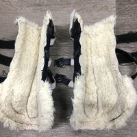 Open Front & Hind Boots, Fleece, clasps *fair, older, clean, thin edges, loose threads