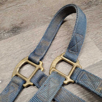 Thick Hvy Nylon Halter *dirty, faded, stains, older, scraped/frayed edges
