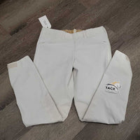 Side Zip Breeches *gc, clean, dingy, threads, older, pills, seam puckers, stained knees
