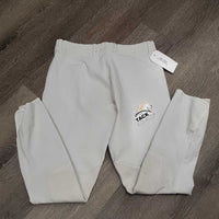 Side Zip Breeches *gc, clean, dingy, threads, older, pills, seam puckers, stained knees
