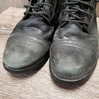 Pr Paddock Boots, laces *toes: v.rubbed, dented & faded, clean, scratches, fair, rubs
