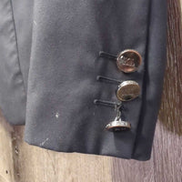 Show Jacket, buttons *vgc, mnr dirt, stained/discolored back & sleeves
