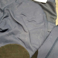 Riding Tight Breeches, 2 Thigh Pockets *gc, curled waist, linty, v.hairy, faded, seams: rubs & thin stitching