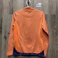 LS Shirt, 1/4 Zip Up *vgc, mnr threads & stains