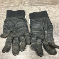 Pr Hvy Leather Gloves *dirty, faded, rubs, stains
