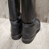 Pr Front Zip Dress Boots *vgc, mnr dirt, lining stains, scratches & rubs
