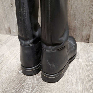 Pr Front Zip Dress Boots *vgc, mnr dirt, lining stains, scratches & rubs