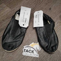 Pr Leather Suede Bottom Valuting Slippers *vgc, v.mnr dirt & stains