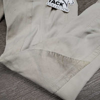 Full Seat Breeches, Side Zip *gc, seat: stains & stretched, seam puckers, pilly & rubs, older?
