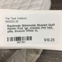 Shimmable Shaped Quilt Hunter Pad *gc, stained, mnr hair, pills, threads