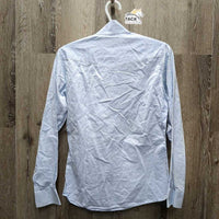 LS Show Shirt, 2 Button Collars *gc, older, pit stains, discolored