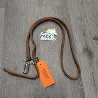 Narrow/Thick Harness Leather Western Piece, snap, conway, keeper *vgc, scratches, cut end
