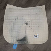 Quilted Dressage Saddle Pad *gc, dirt, v. stained, hair, mnr pills
