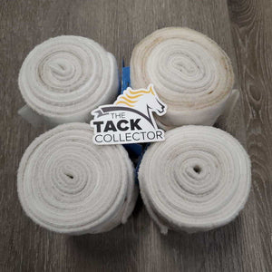 4 Fleece Polo Wraps *vgc, clean & stains/?dirty, older, discolored, hair