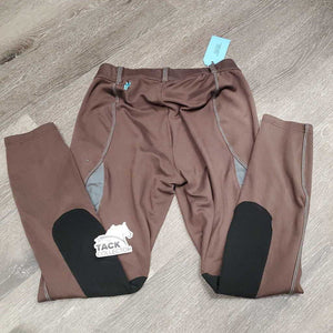 Fleece Riding Tight Breeches, Mesh Sides, Pull On *vgc, sm hole