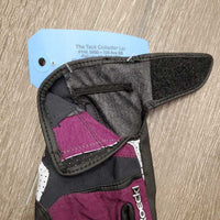 Pr Cloth Riding Gloves *vgc, v.mnr dirt?/stain
