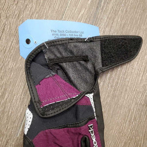 Pr Cloth Riding Gloves *vgc, v.mnr dirt?/stain