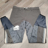 Full Sticky Seat Breeches *vgc, clean, mnr seam puckers, ribbons: mnr pills & unstitched edges
