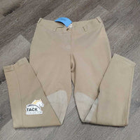 Hvy Cotton Breeches, Pull ON *gc, older, discolored/stained seat & legs, older
