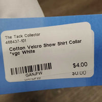 Cotton Velcro Show Shirt Collar *vgc

