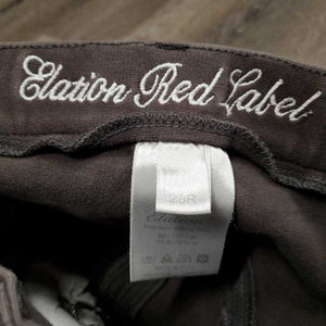 Hvy Cotton Euroseat Breeches *fair, older, faded, undone stitching/threads