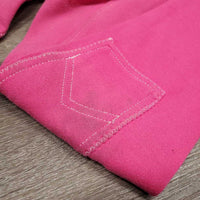 JUNIORS Hvy Cotton Euroseat Breeches, Pull ON *vgc, mnr stains, undone stitches & faded edges
