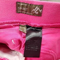 JUNIORS Hvy Cotton Euroseat Breeches, Pull ON *vgc, mnr stains, undone stitches & faded edges
