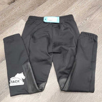 JUNIORS Ribbed Riding Tights, drawstring waist *gc, older, seam rubs/frays, mnr hair