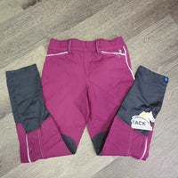JUNIORS Euroseat Riding Tight Breeches *gc, mnr undone stitching/threads, hair & stains?
