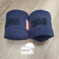 Pr Thick Polo Wraps, USA flag *gc, clean, hairy, clumpy, faded/discolored, clean
