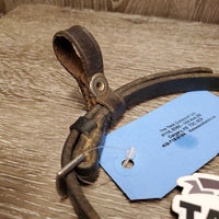 Flash Strap, Riveted Noseband attachment, 1 keeper *gc, older, faded, mnr dirt, xholes