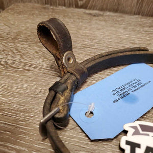 Flash Strap, Riveted Noseband attachment, 1 keeper *gc, older, faded, mnr dirt, xholes