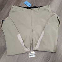 MENS Breeches *gc, pilly, older, snags, puckers, stains, holey ankle edges, v.hairy velcro
