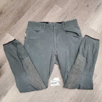 MENS Breeches *fair, older, faded, puckered, threads, missing button, rubs, pilly, discolored
