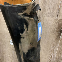 Pr Dressage Boots, Aftermarket Zips *gc, rubs, threads, scratches, scrapes
