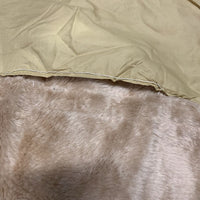 Hvy Fleece Lined Full Winter Hood, Face, 2 leg straps *older, stains, undone stitching, fair, rubs, sm holes, fair
