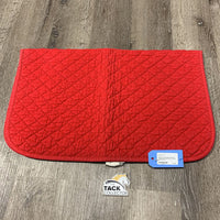 Quilted Baby Pad *gc, stained, pills, rubbed torn binding, puckered
