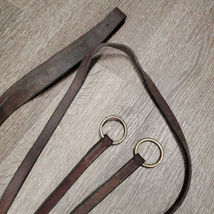 Thick Soft Running Martingale Attachment *fair, filthy, loose keeper, stains, zip tie, xholes