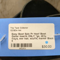 Pr Hoof Boot Gaitor Inserts ONLY *gc, dirty, frays, mnr hair, scuffs, marker
