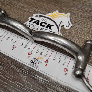 #61100 - Med Curved Mouth Hinged Joint Small D Ring Snaffle *vgc, clean, scuffs, scrapes, stains
